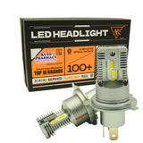 AKE H4 DR3 LED Motorcycle Headlight ONE Bulb – 55W, 15-Core Chip, 6000K Super Bright White Light (Copy)