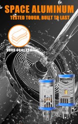 AKE H4 TJ-Z01 LED Motorcycle Headlight Bulb – 55W, 15-Core Chip, 6000K Super Bright White Light