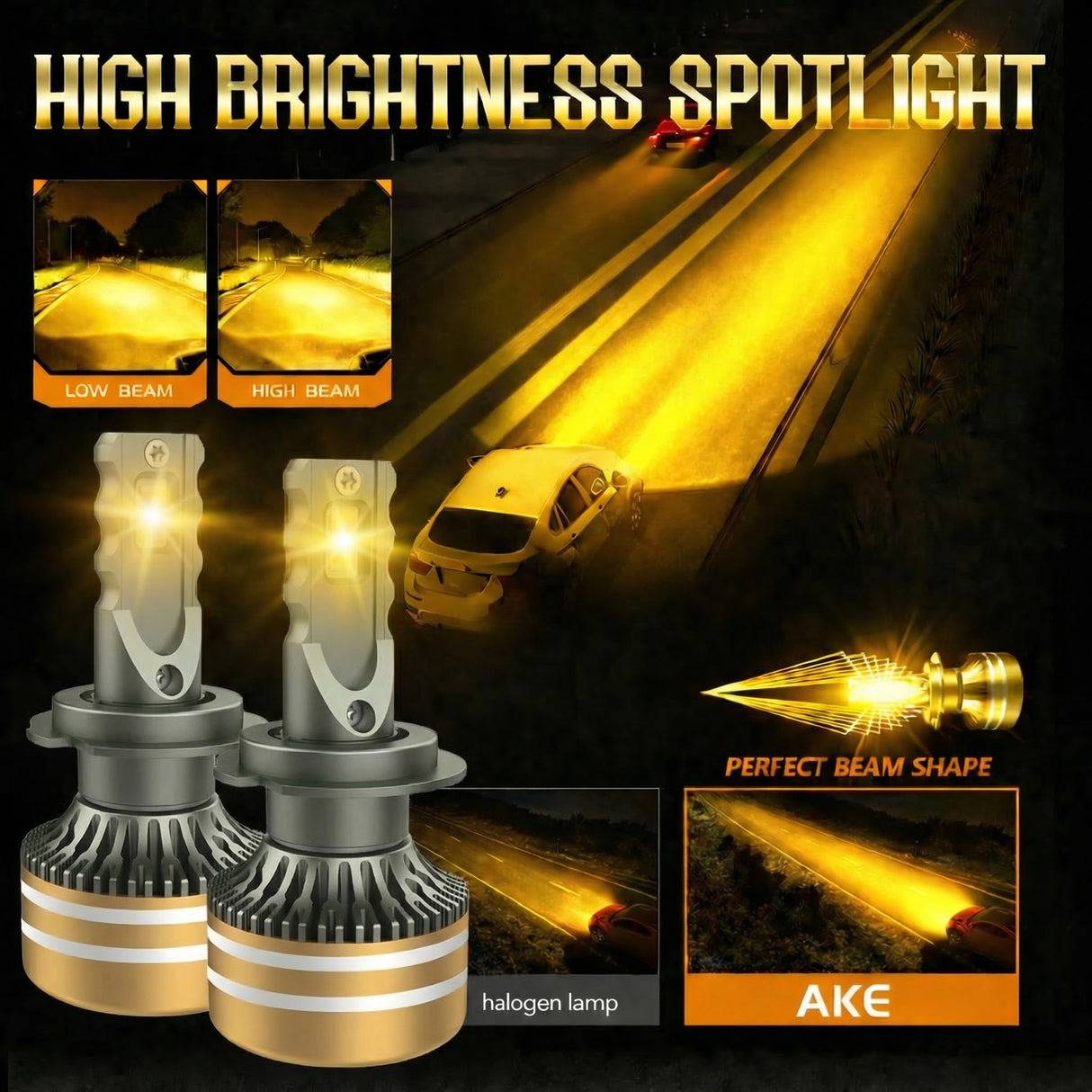 D-01 Yellow Series: H1 - 130 W | 13000 LM