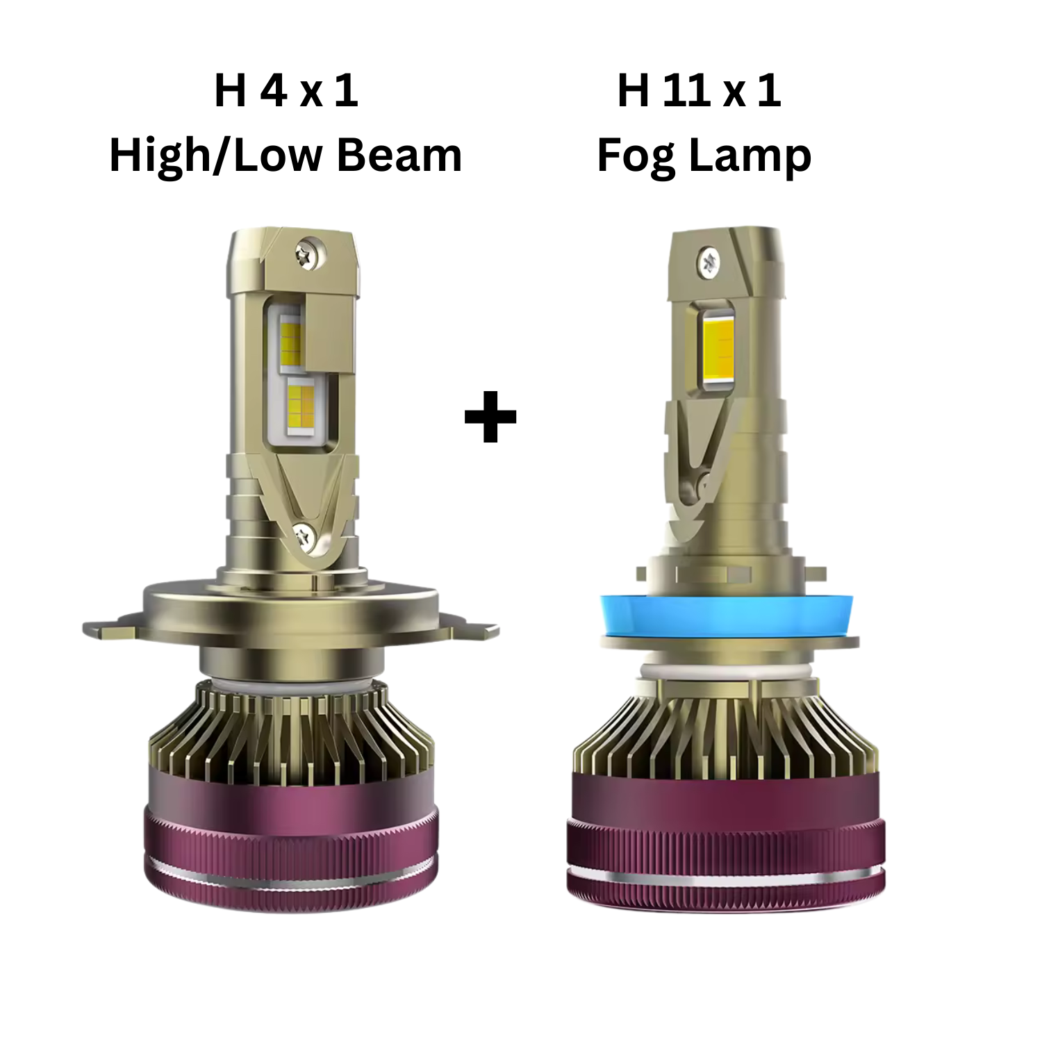 AKE K13 LED Lighting Upgrade Bundle – High/Low Beam + Fog Lamp (Save 10%)
