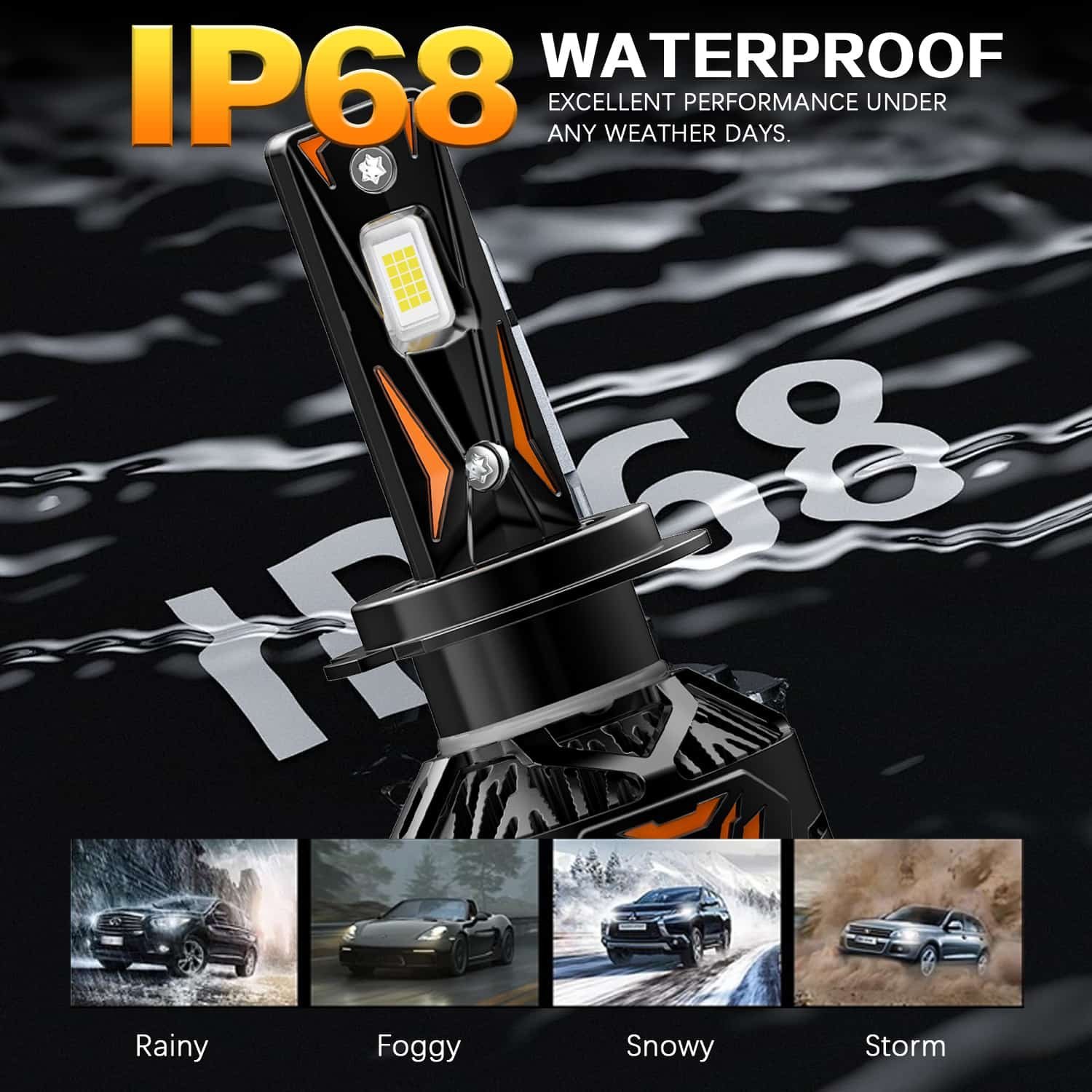 AKE YZ06 Series: H7 LED Headlight Bulbs 170 W (Combined) - Image 6