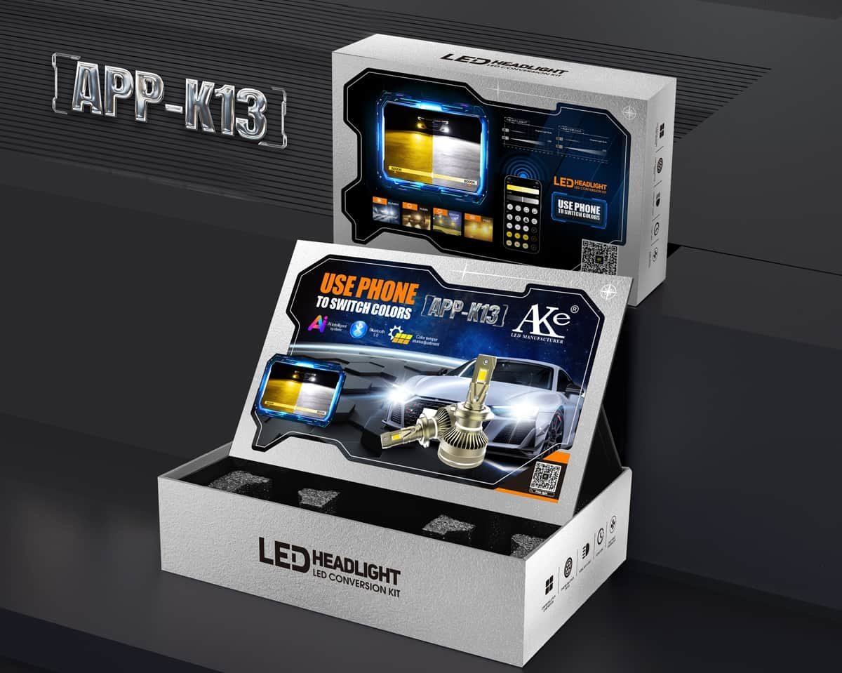 AKE K13 APP INTELLIGENCE Series: H1 LED Headlight Bulbs 130 W (Combined) - Image 4